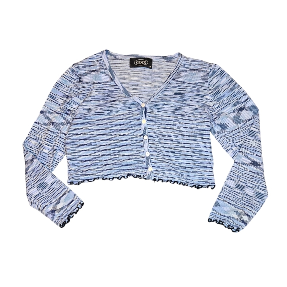 Cider Y2K Style Crop Cardigan size M